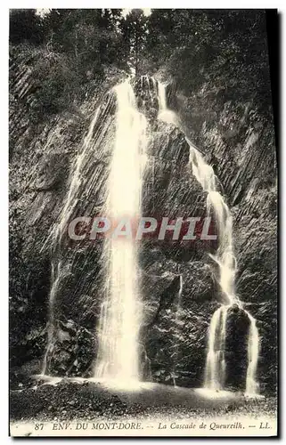 Ansichtskarte AK Env du Mont Dore La Cascade de Queureilh