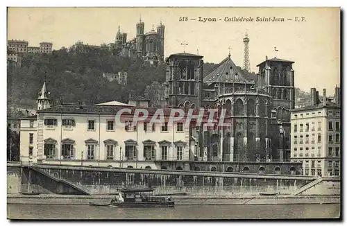 Cartes postales Lyon Cathedrale Saint Jean