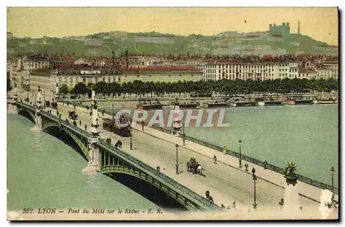 Ansichtskarte AK Lyon Pont du Midi sur le Rhone