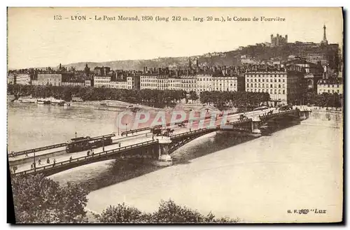 Ansichtskarte AK Lyon Le Pont Morand le Coteau de Fourviere