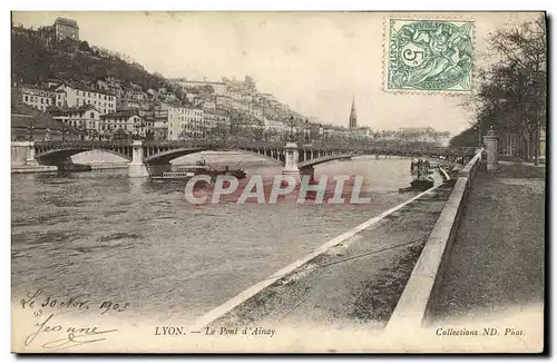 Ansichtskarte AK Lyon Le Pont d Ainay