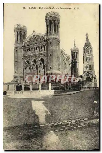 Cartes postales Lyon Eglise de N D de Fourvieres