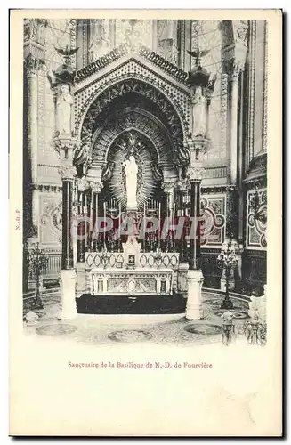 Cartes postales Sanctuaire de la Basilique de N D de Fourviere