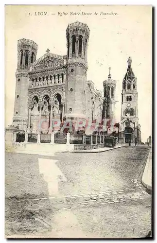 Cartes postales Lyon Eglise Notre Dame de Fourviere