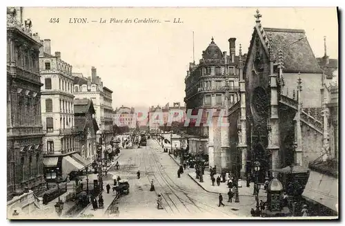 Cartes postales Lyon La Place des Cordeliers