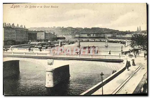 Ansichtskarte AK Lyon La Saone et la Croix Rousse