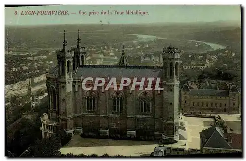 Ansichtskarte AK Lyon Fourviere Vue prise de la Tour Metallique