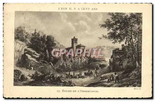 Cartes postales Lyon il y a Cent Ans Eglise De l Observance