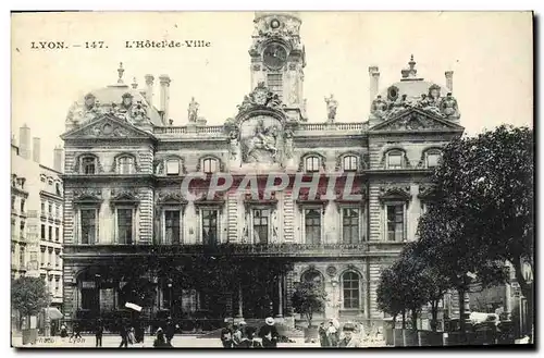 Cartes postales Lyon L Hotel de Ville