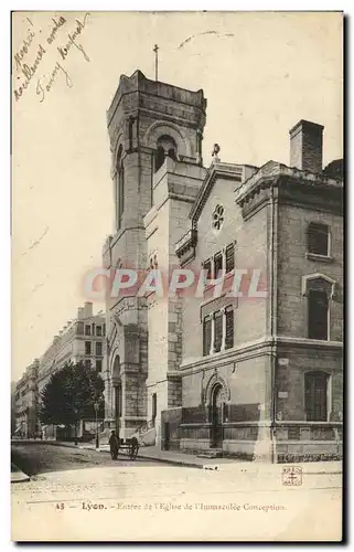 Ansichtskarte AK Lyon Entree de l Eglise de l immaculee Conception