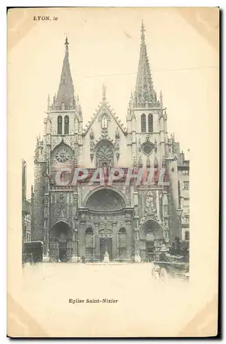 Cartes postales Lyon le Eglise Saint Nizier