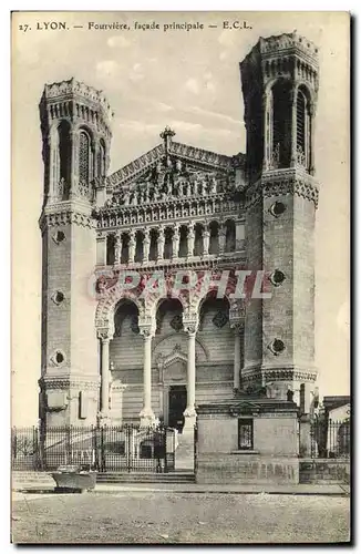 Cartes postales Lyon Fourviere facade principale