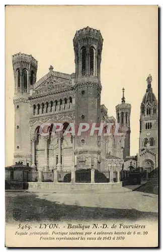 Ansichtskarte AK Lyon Basilique N D de Fourvieres