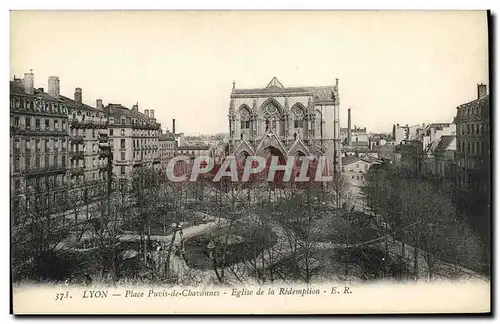 Ansichtskarte AK Lyon Place Puvis de Chavannes Eglise de la Redemption