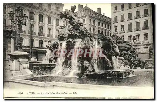 Cartes postales Lyon La Fontaine Bartholdi