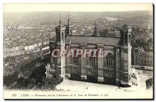 Ansichtskarte AK Lyon Panorama Pris de L Ascenseur de la Tour de Fourviere