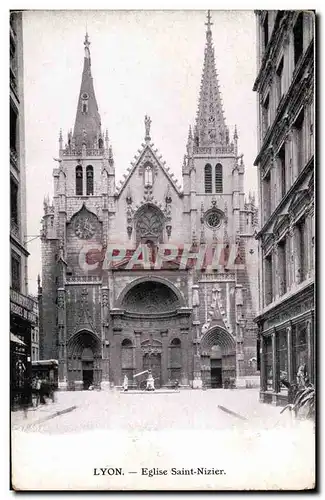 Cartes postales Lyon Eglise Saint Nizier