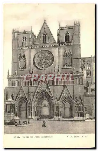 Cartes postales Lyon Eglise St Jean Cathedrale