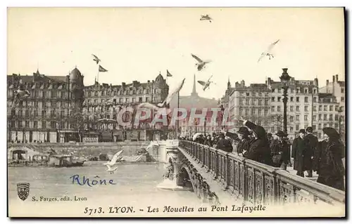 Cartes postales Lyon Les Mouetles au Pont Lafayette