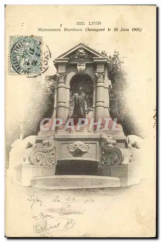 Cartes postales Lyon Monument Burdeau