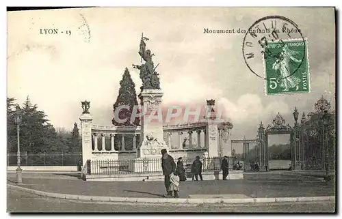 Ansichtskarte AK Lyon Monument des enfants du Rhone