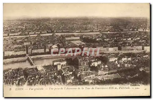 Ansichtskarte AK Lyon Vue Generale Vue Prise de la Tour de Fourviere