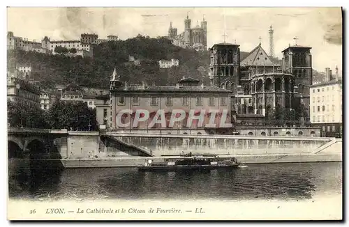 Ansichtskarte AK Lyon La Cathedrale et le Coteau de Fourviere