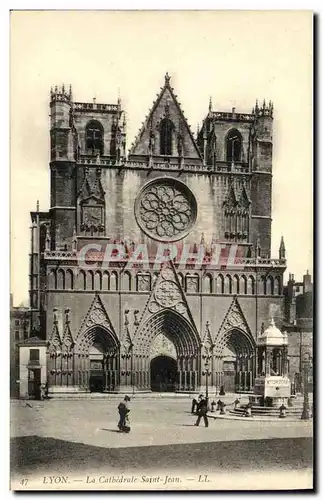 Cartes postales Lyon La Cathedrale Saint Jean