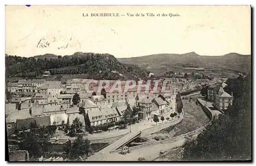 Cartes postales La Bourboule Vue de la Ville et des Quais