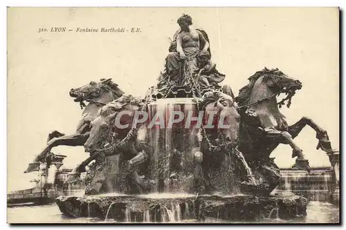 Cartes postales Lyon Fontaine Bartholdi