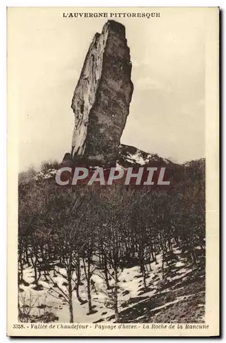 Ansichtskarte AK Vallee de Chaudefour Paysage d hiver La roche de la rancune