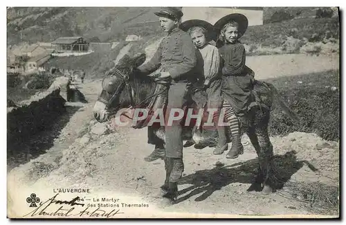 Cartes postales Le Martyr des Stations Thermales Ane Enfants