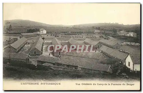 Ansichtskarte AK Auvergne Vue Generale du Camp de la Fontaine du Berger Militaria