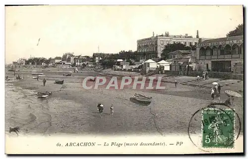 Ansichtskarte AK Arcachon La Plage Maree descendante