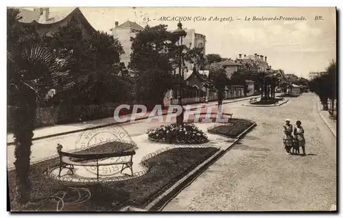 Cartes postales Arcachon Le Boulevard Promenade