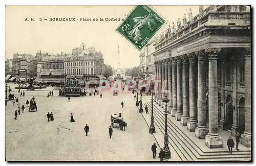 Cartes postales Bordeaux Place de la Comedie