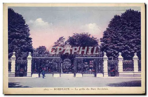 Ansichtskarte AK Bordeaux La Grille du Parc Bordelais