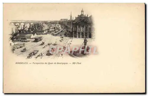 Cartes postales Bordeaux Perspective du Quai de Bourgogne