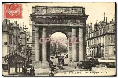 VINTAGE POSTCARD Bordeaux Carries Burgundy