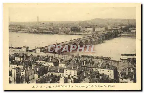 Cartes postales Bordeaux Panorama Pris de la Tour