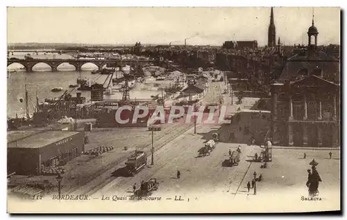 Ansichtskarte AK Bordeaux Les Quais de la Bourse