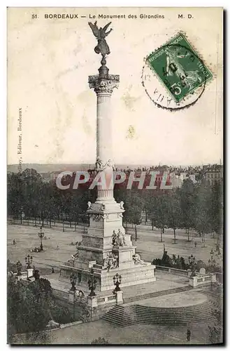 Cartes postales Bordeaux Le Monument des Girondins