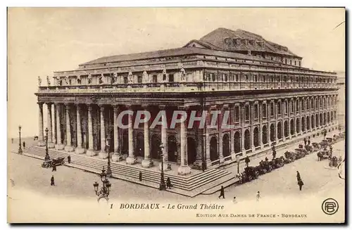 Cartes postales Bordeaux Le Grand Theatre