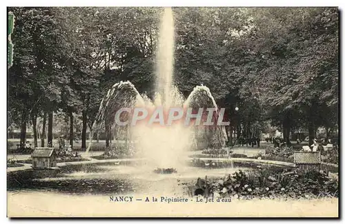 Cartes postales Nancy A la Pepiniere Le Jet d Eau