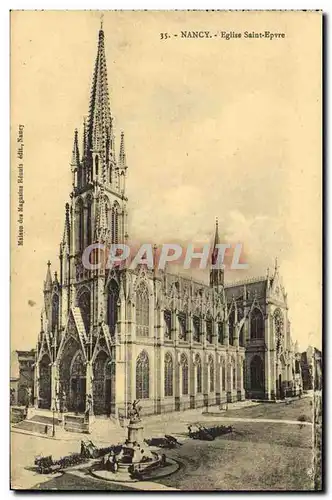 Cartes postales Nancy Eglise Saint Epvre