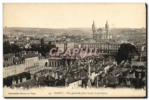 Cartes postales Nancy Vue Generale Prise Depuis Saint Epvre