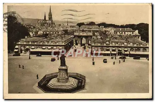 Cartes postales Nancy Place Stanislas Arc de Triomphe et palais du gouvernement