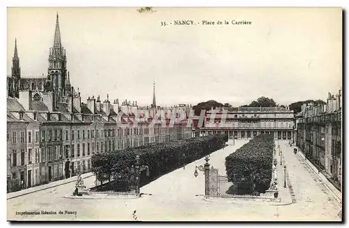 Cartes postales Nancy Place de la Carriere