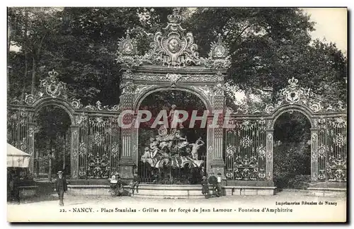 Ansichtskarte AK Nancy Place Stanislas Grilles en fer forge de Jean Lamour Fontaine d Amphitrite