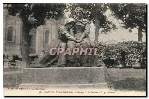 Cartes postales Nancy Place Saint Jean Groupe Le Souvenir par Dubois Alsace Lorraine